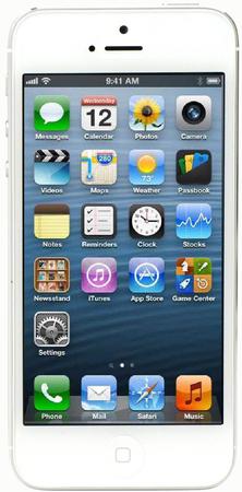 Смартфон Apple iPhone 5 64Gb White & Silver - Озёры